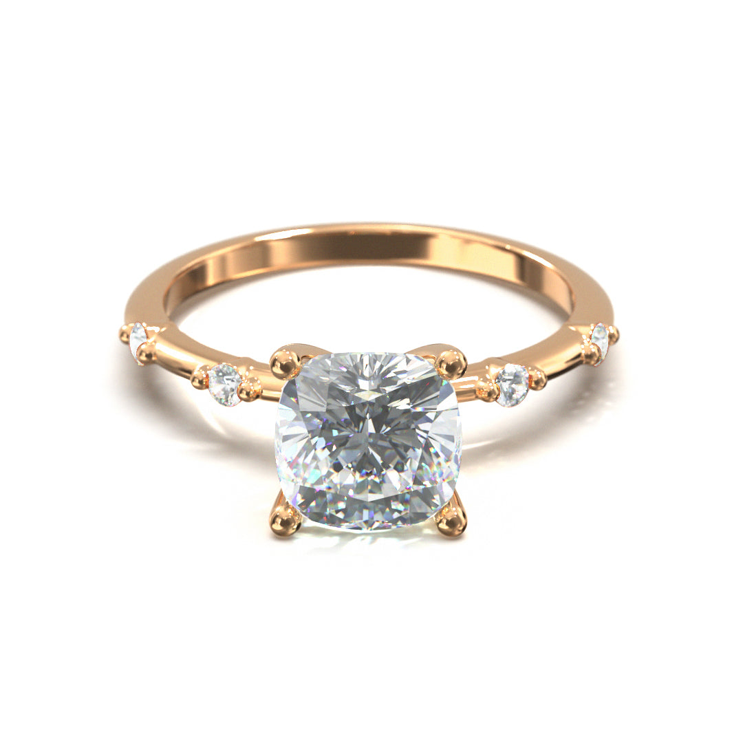 Cushion Cut Regal Engagement Ring