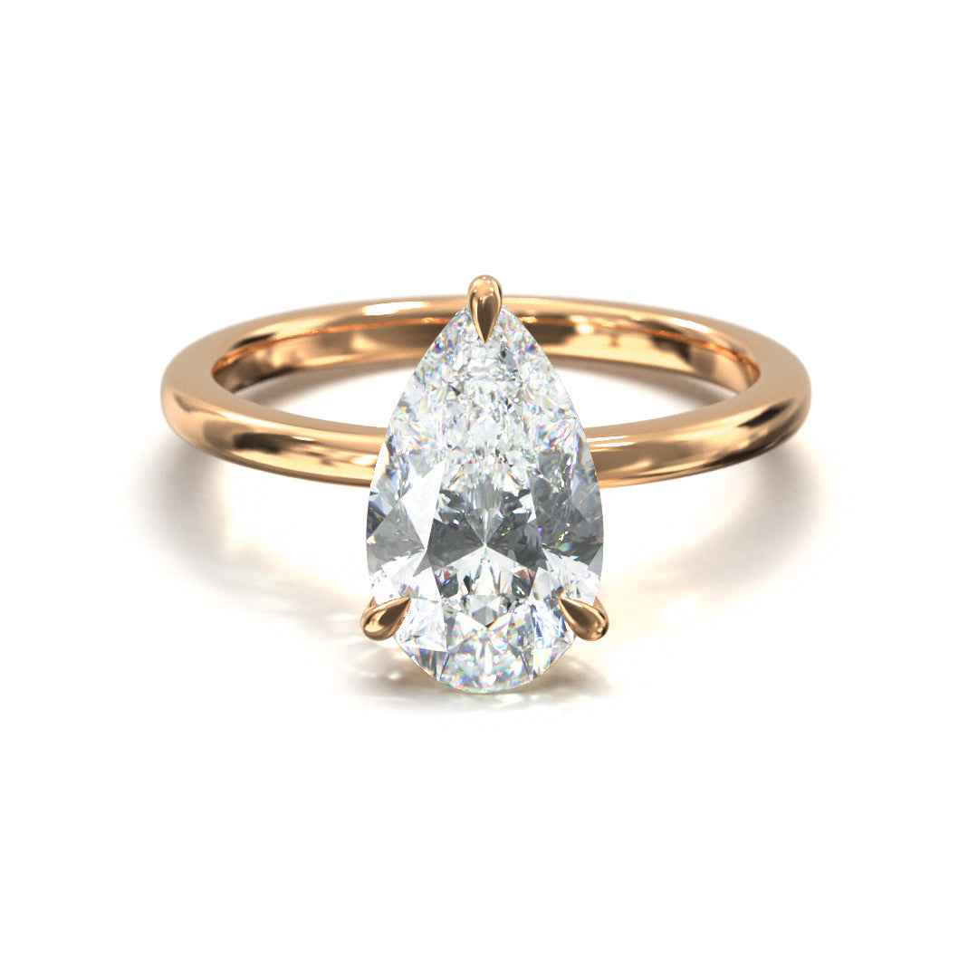Pear Cut Classic Engagement Ring