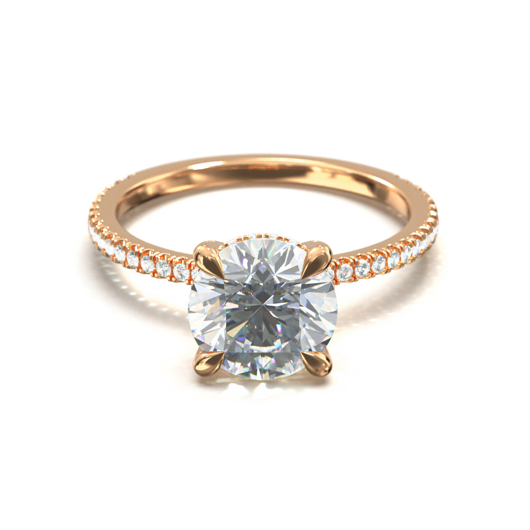 Round Cut Twilight Engagement Ring