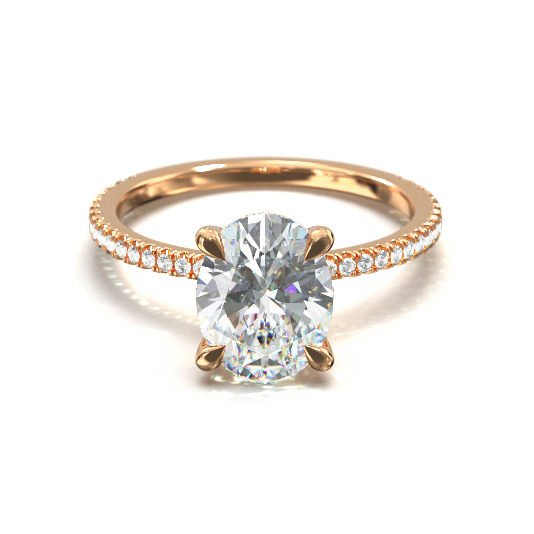 Oval Cut Twilight Engagement Ring