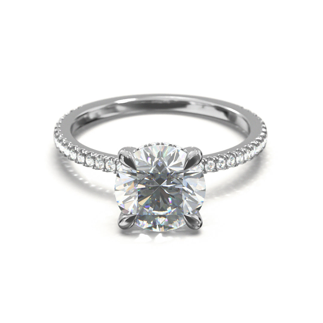 Round Cut Twilight Engagement Ring