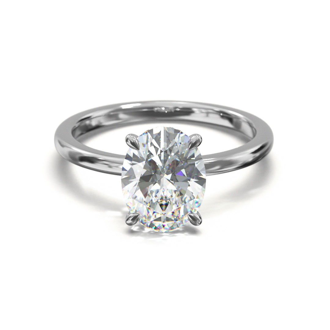 Oval Cut Classic Engagement Ring