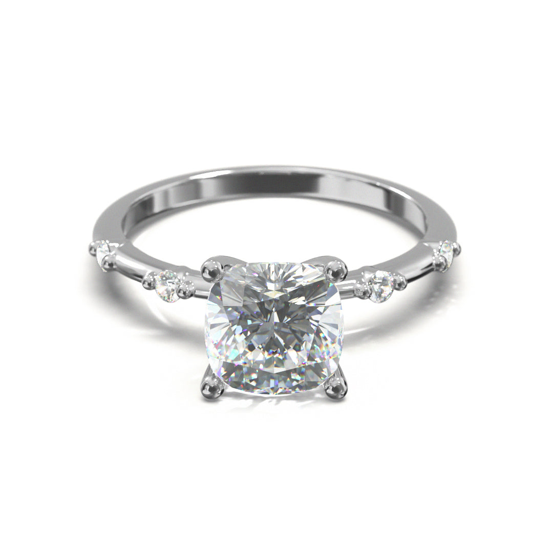 Cushion Cut Regal Engagement Ring
