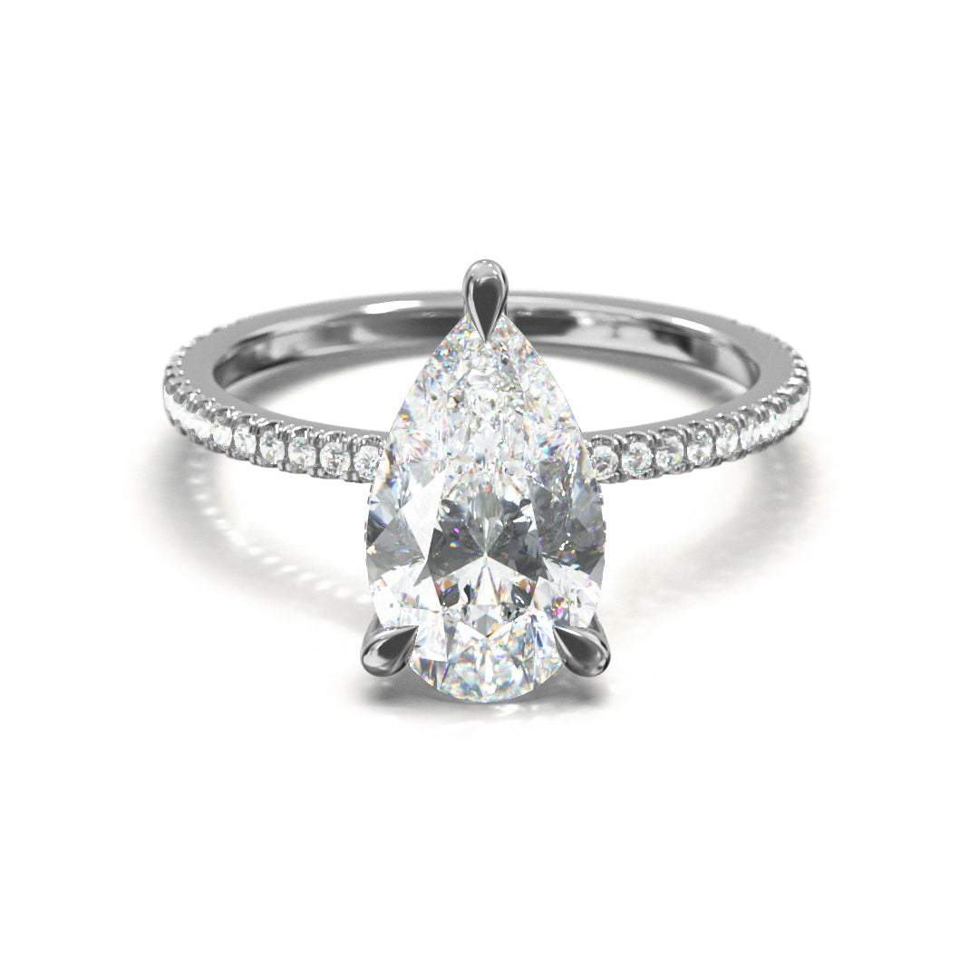 Pear Cut Twilight Engagement Ring