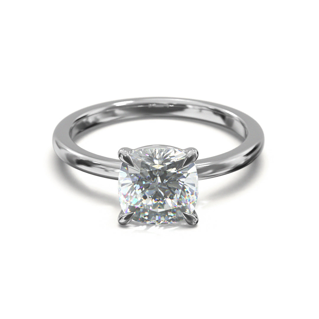 Cushion Cut Classic Engagement Ring