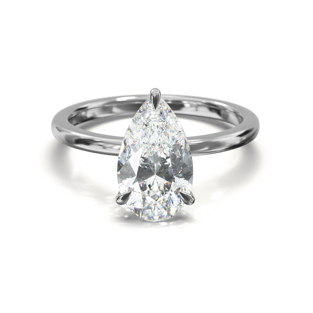 Pear Cut Classic Engagement Ring