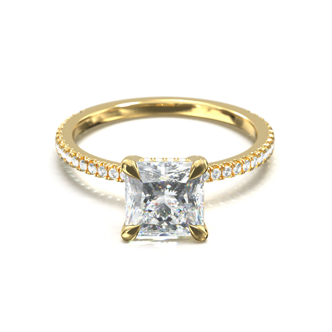Princess Cut Twilight Engagement Ring