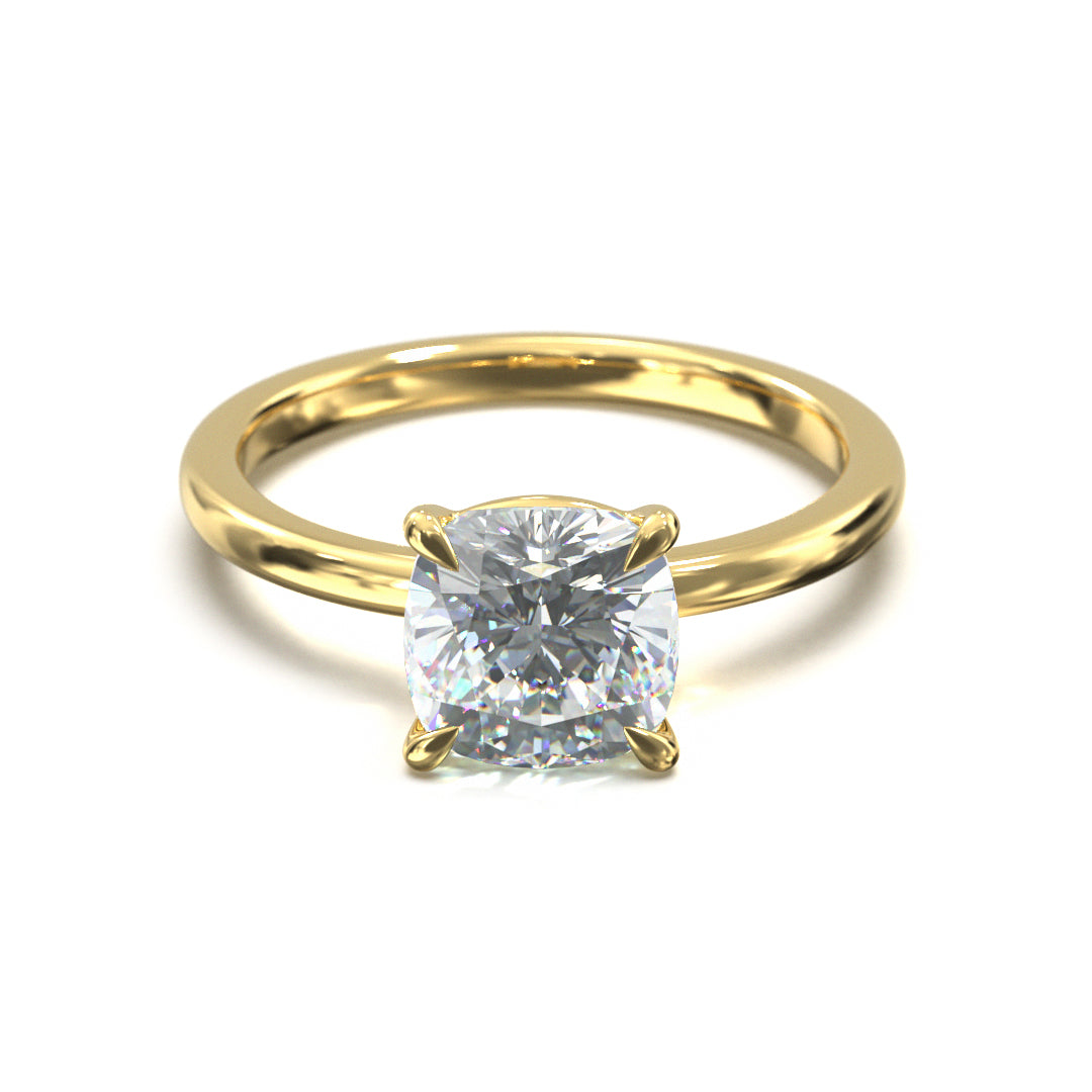 Cushion Cut Classic Engagement Ring