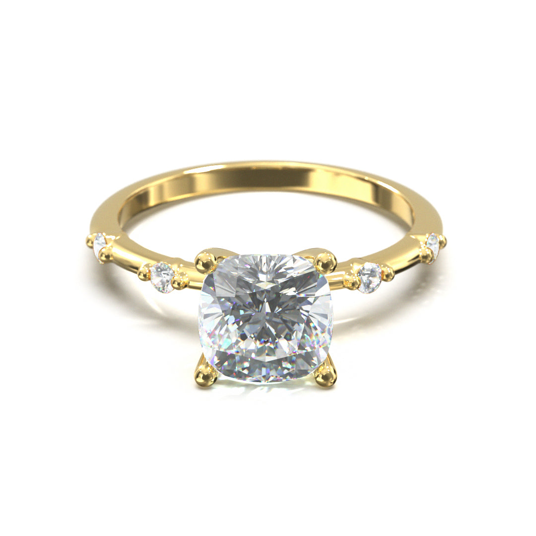 Cushion Cut Regal Engagement Ring