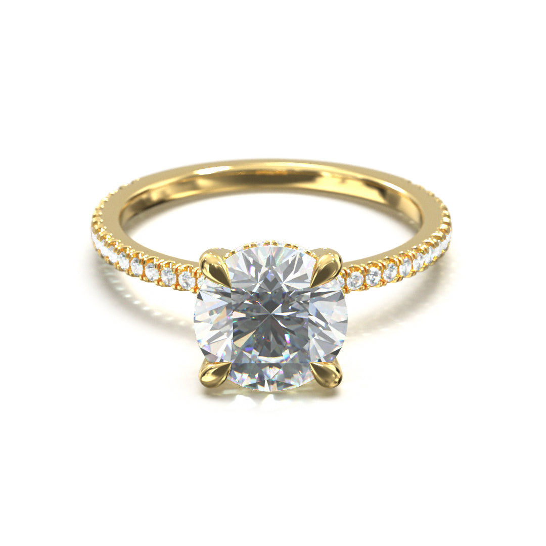 Round Cut Twilight Engagement Ring