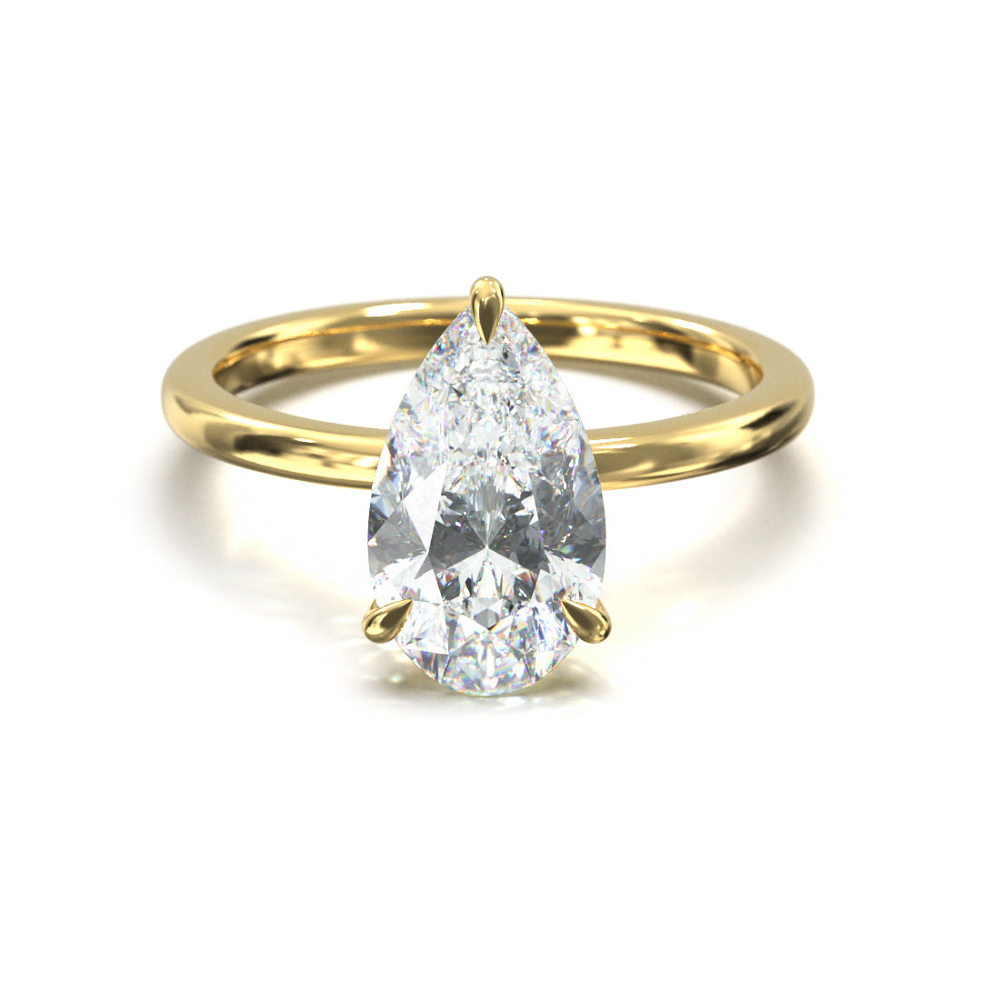 Pear Cut Classic Engagement Ring