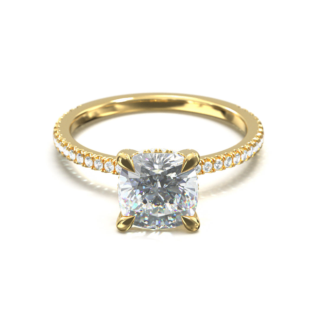 Cushion Cut Twilight Engagement Ring