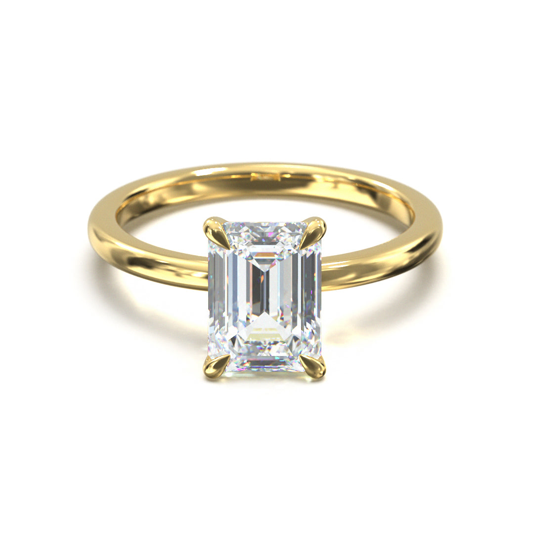 Emerald Cut Classic Engagement Ring