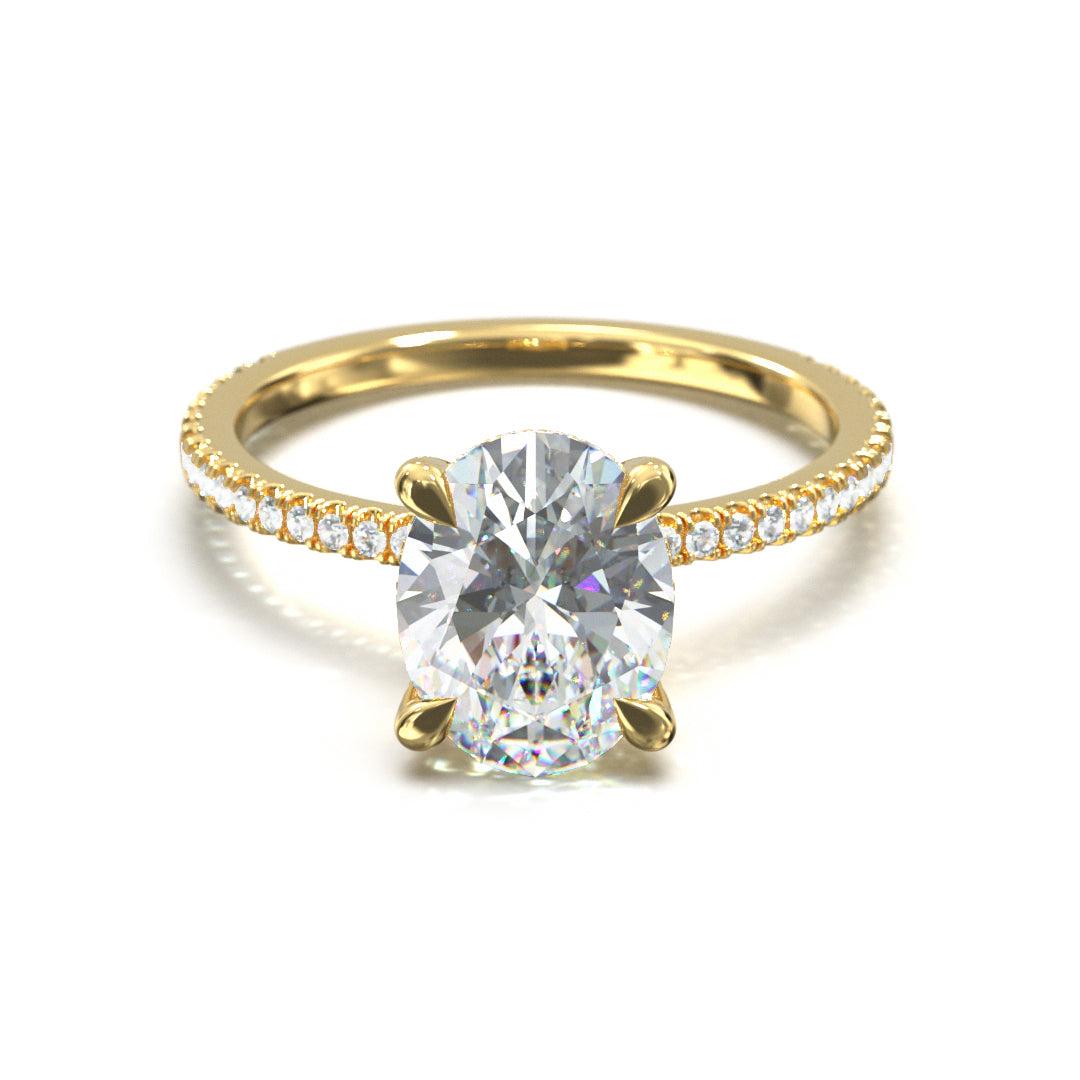 Oval Cut Twilight Engagement Ring