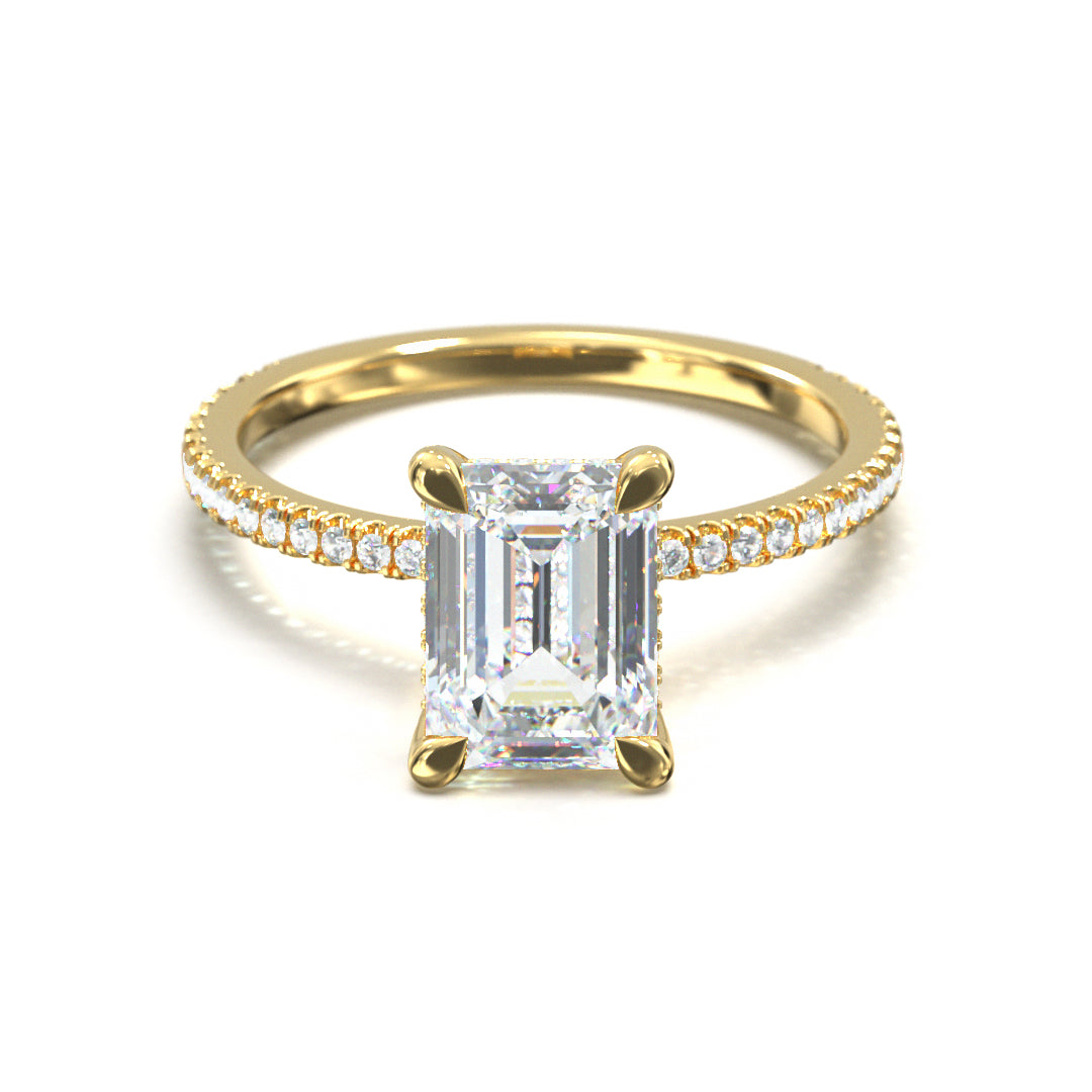 Emerald Cut Twilight Engagement Ring