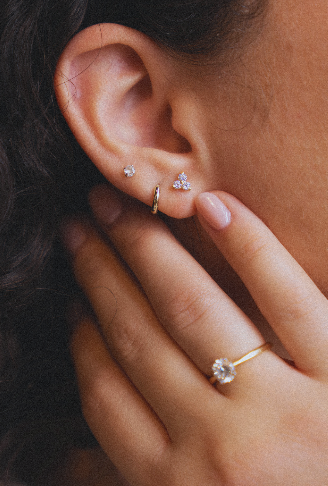 Trio Diamond Studs