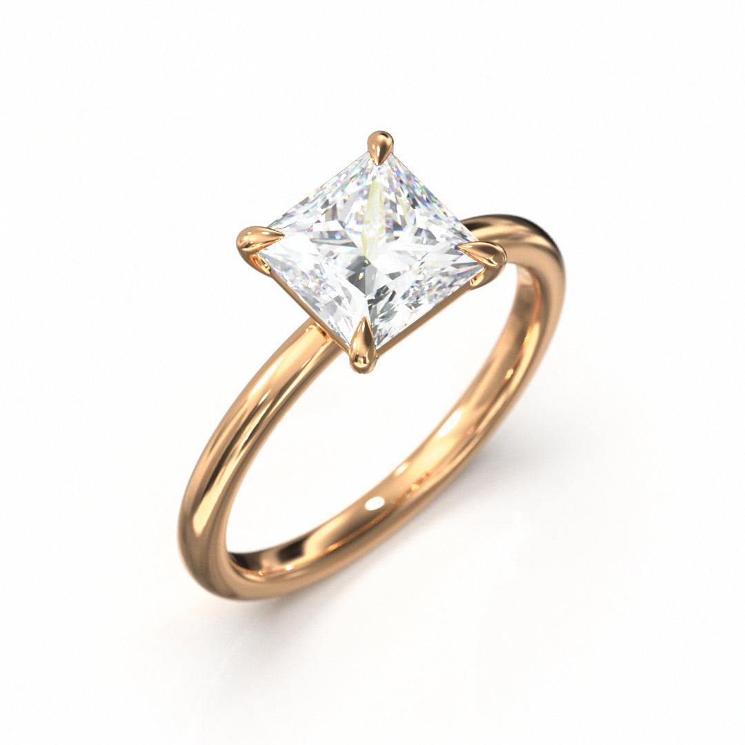 Princess Cut Classic Engagement Ring