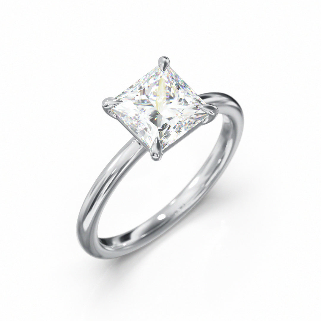 Princess Cut Classic Engagement Ring