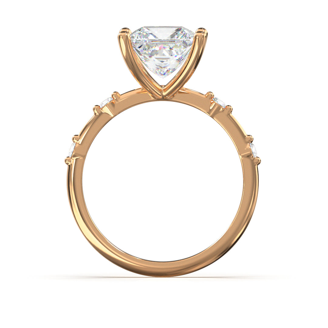 Princess Cut Regal Engagement Ring