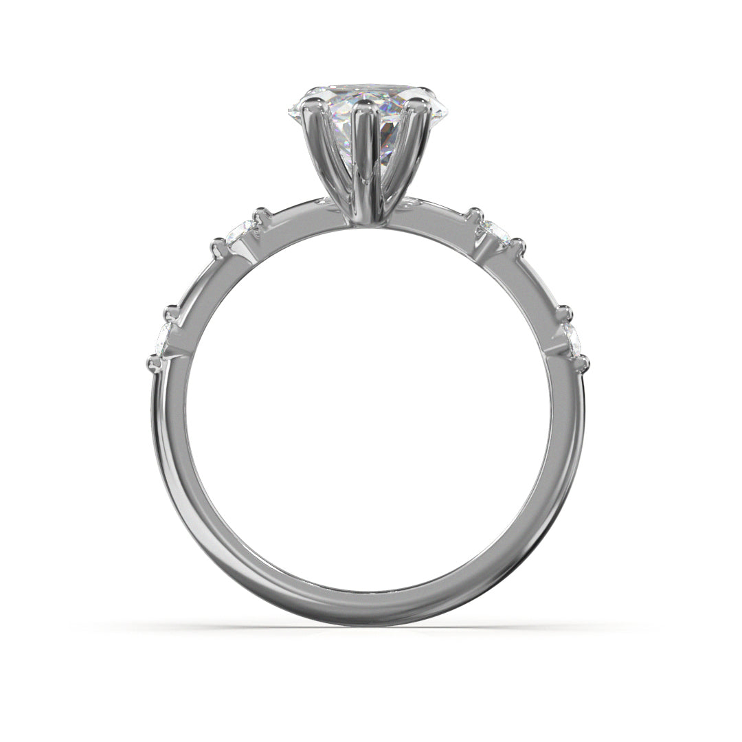 Marquise Cut Regal Engagement Ring