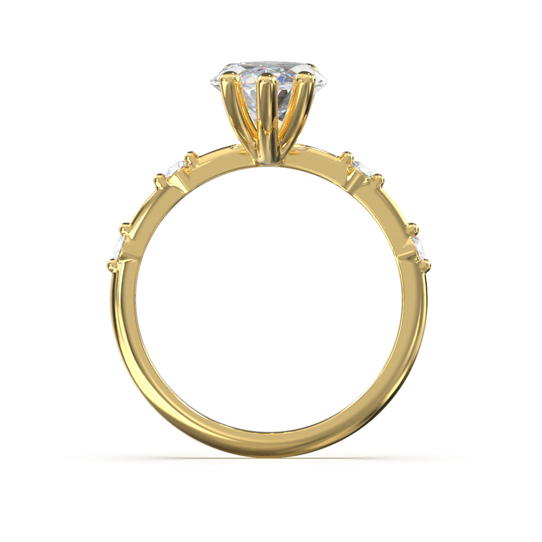 Marquise Cut Regal Engagement Ring