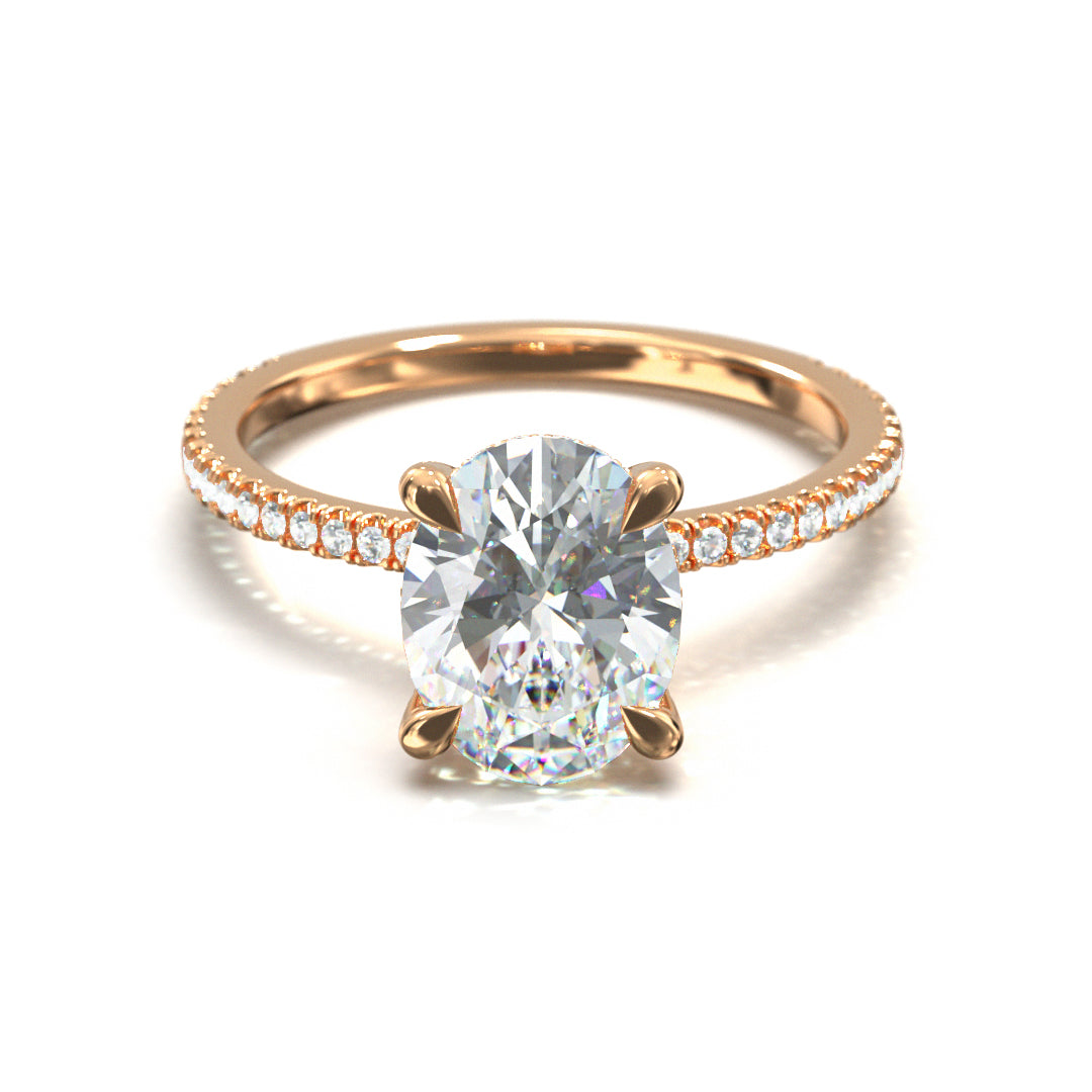Oval Cut Twilight Engagement Ring