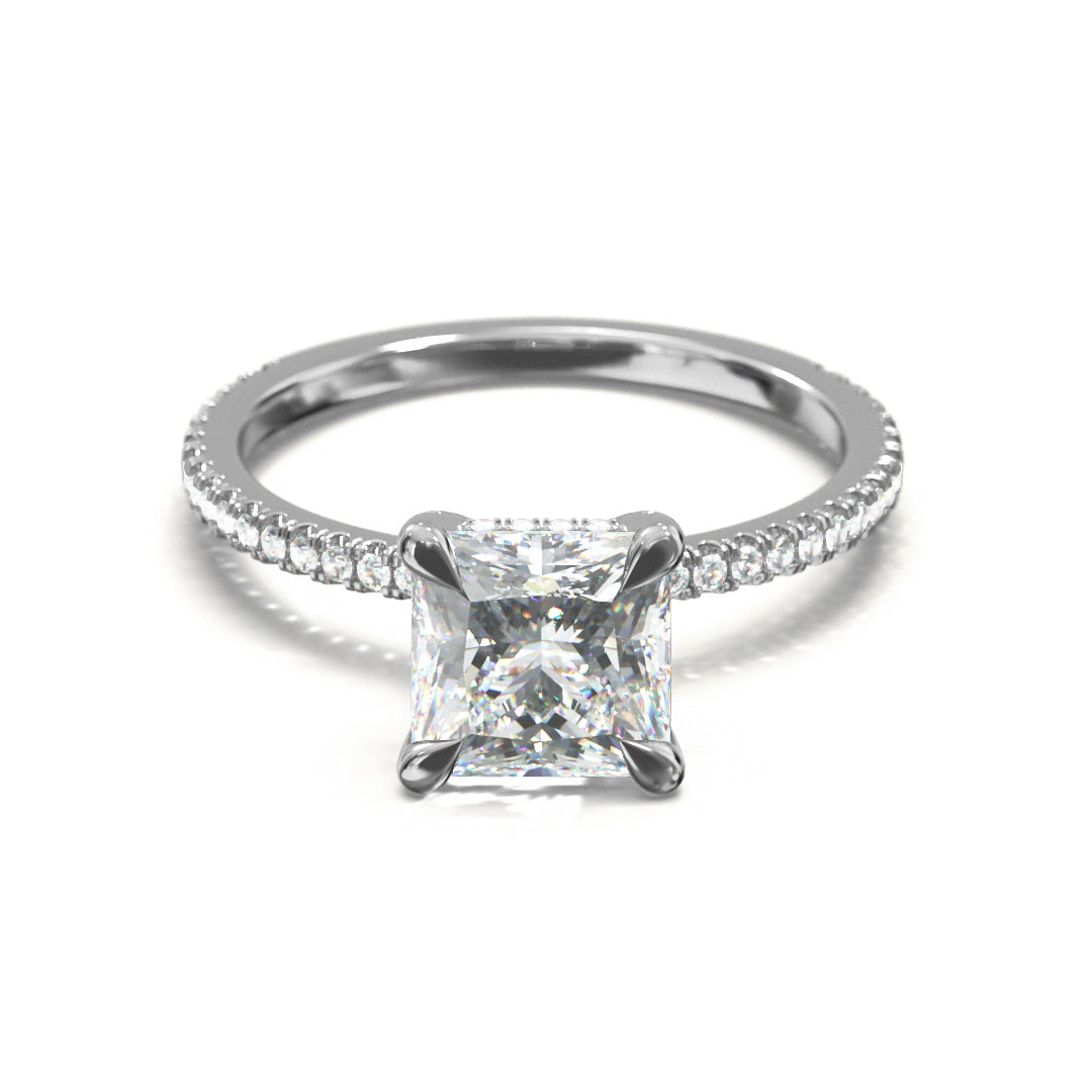 Princess Cut Twilight Engagement Ring