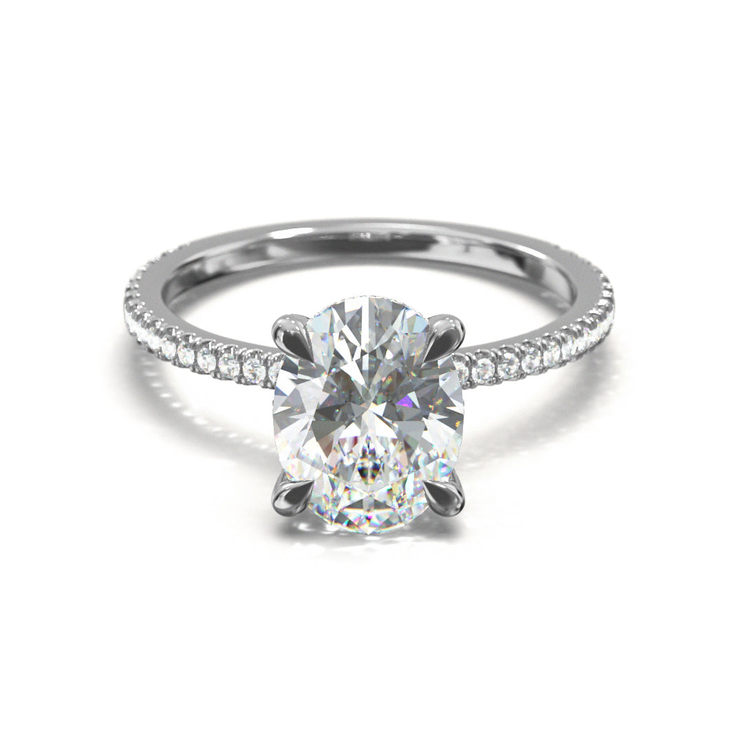 Oval Cut Twilight Engagement Ring