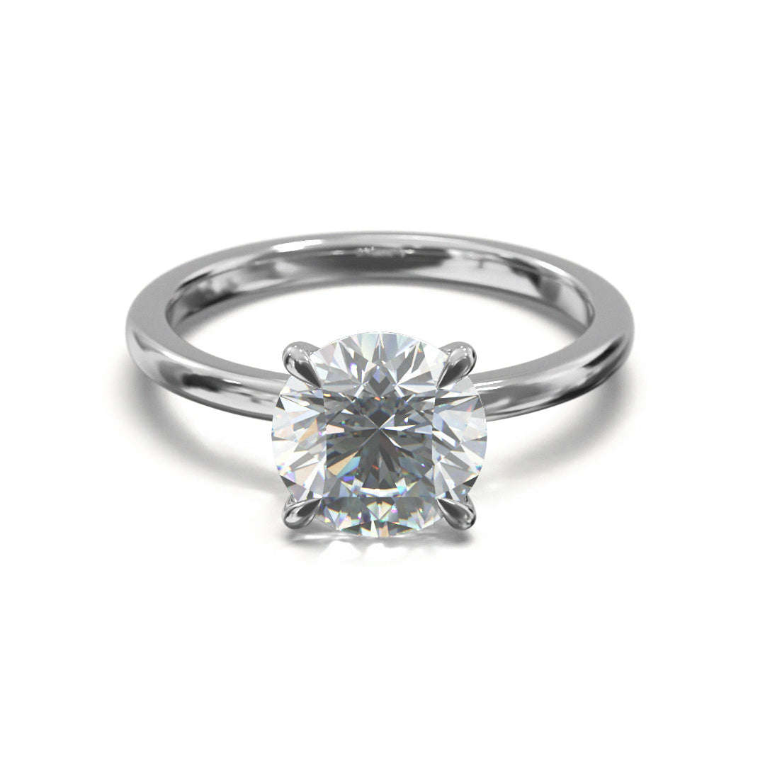 Round Cut Classic Engagement Ring